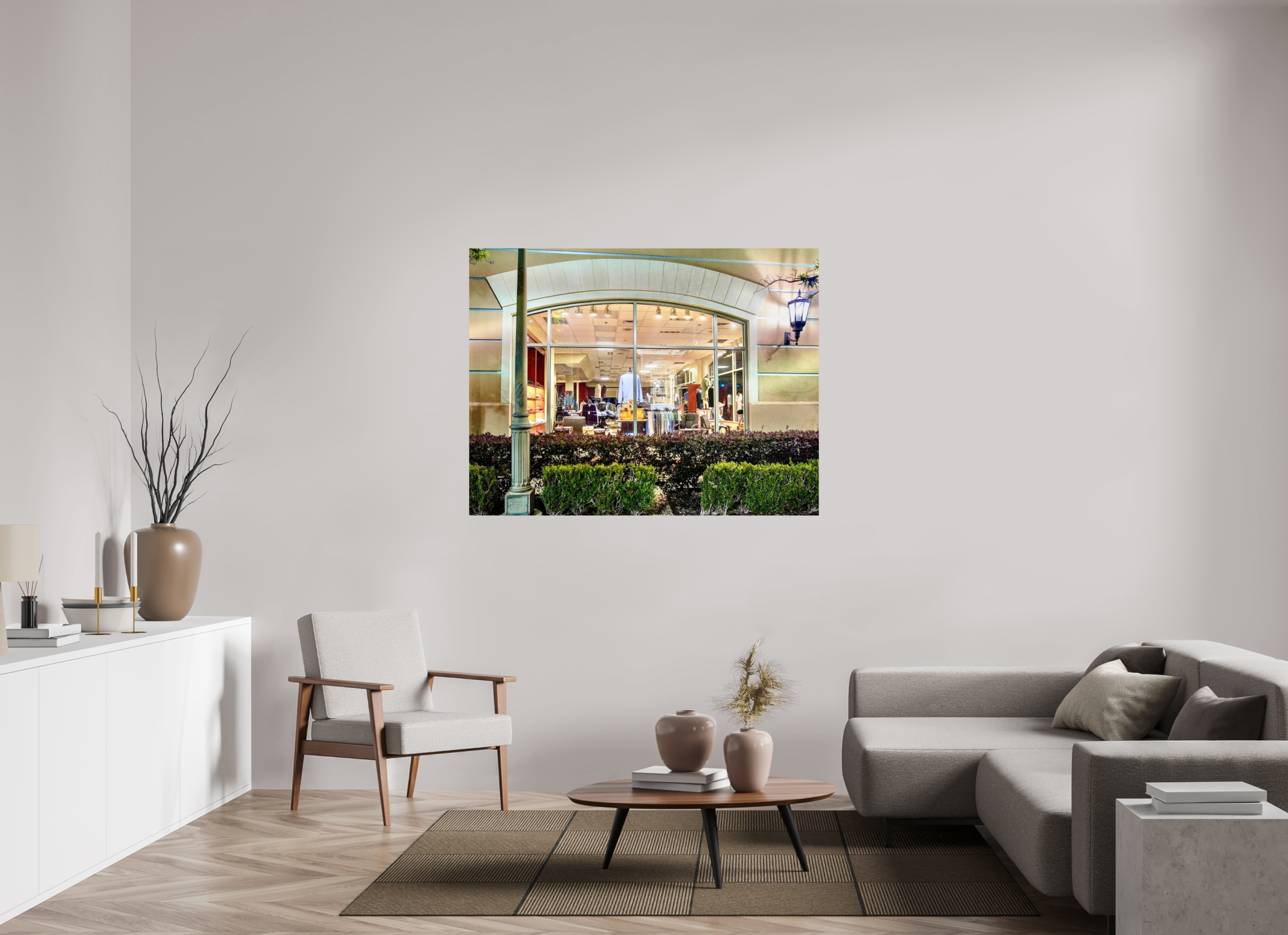56.3 x 43″, Fuji Crystal DP II Window with Stone arch