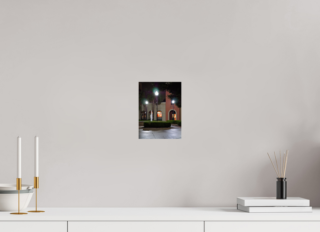 6 x 8″, Fuji Crystal DP II Plaza with fountain and store