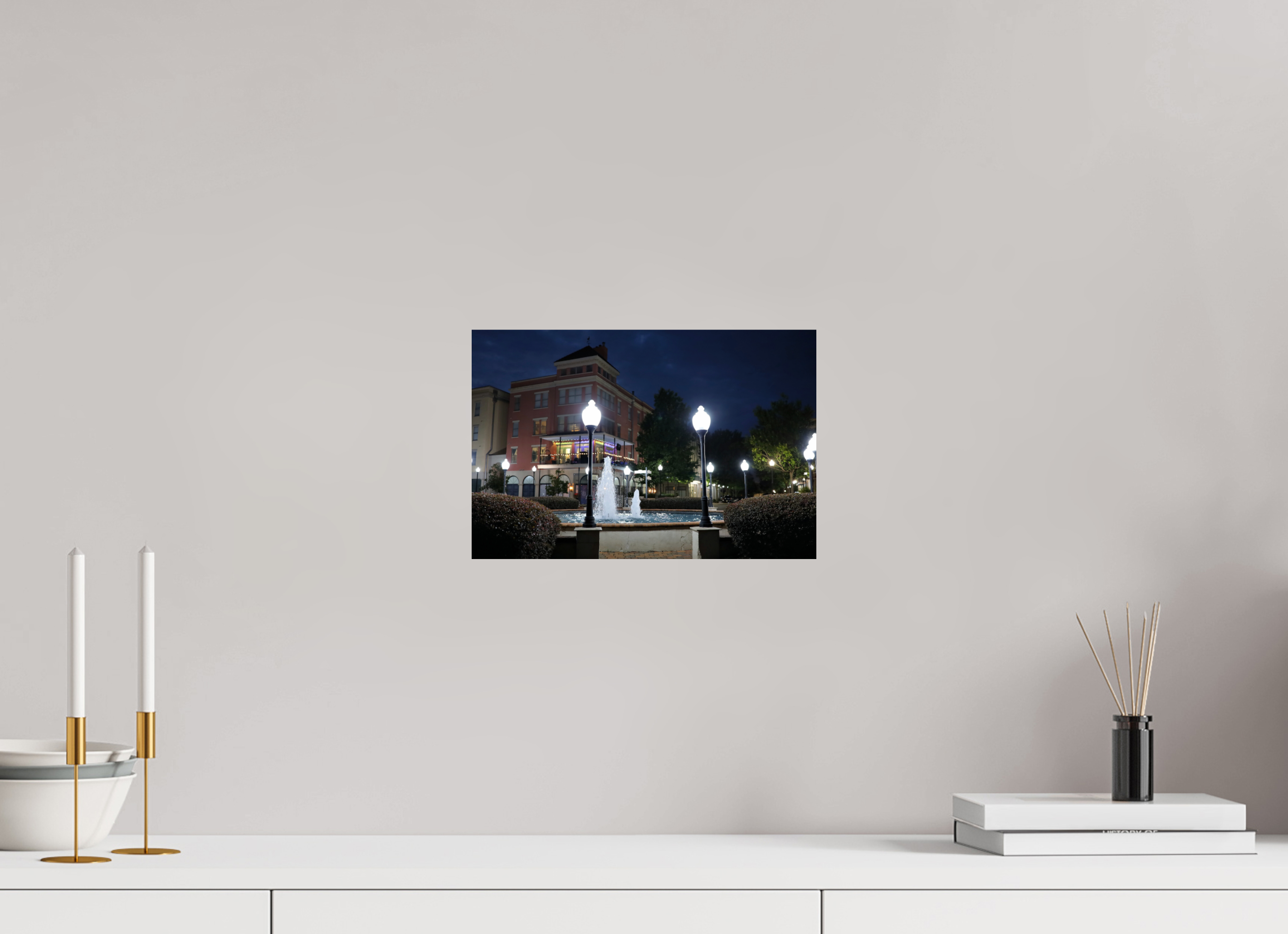 12 x 8″, Fuji Crystal DP II Plaza with fountain