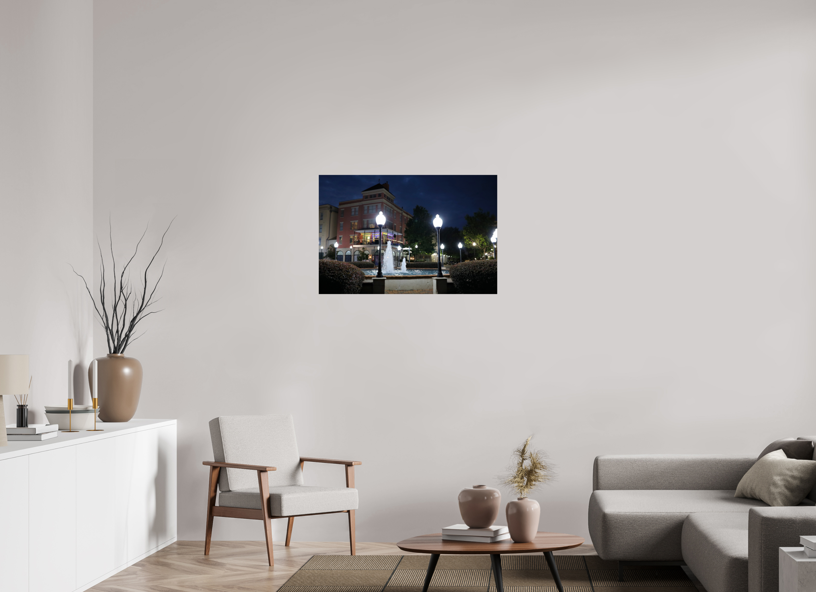 36 x 24″, Fuji Crystal DP II Plaza with fountain